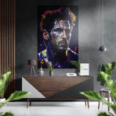 Messi Brushed Aluminum Dibond Wall Art.